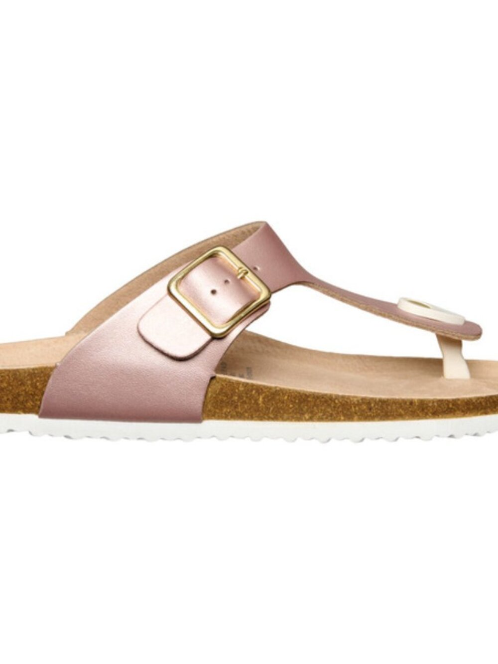 Serra Genuine Leather Footbed Sandls in Rose Gold, Women's Size 9